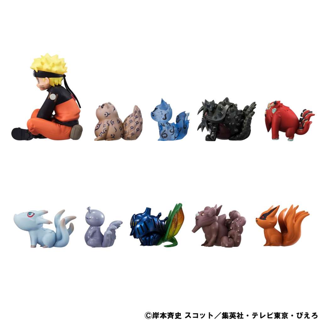 Naruto Shippuden Gaiden Uzumaki Naruto & Biju Gem Set