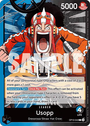 One Piece The Card Game OP-10 Usopp OP10-042 V.1  L (ENG)