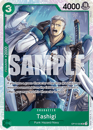 One Piece The Card Game OP-10 Tashigi OP10-032 V.1 SR (ENG)