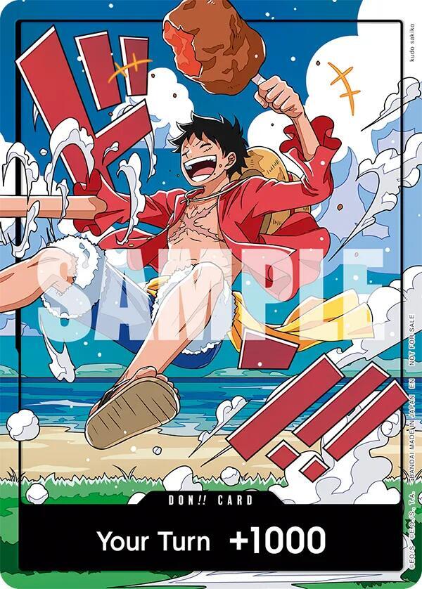 One Piece – World Unification Commemorative DON!! Card - Monkey D. Luffy & Zoro Set (JAP)