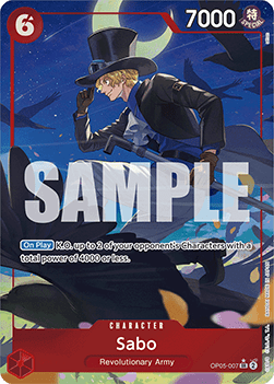 One Piece The Card Game Sabo OP05-007 ALT SR (JAP)