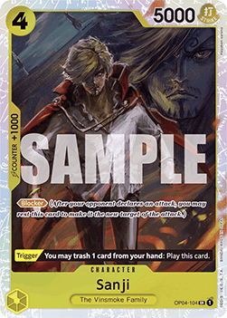 One Piece The Card Game Sanji OP04-104 SR (JAP)