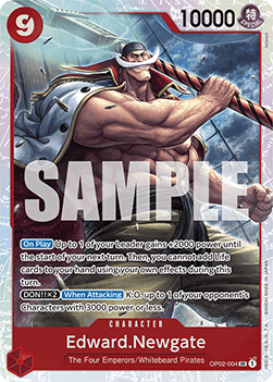 One Piece The Card Game Edward Newgate OP02-004 SR (JAP)