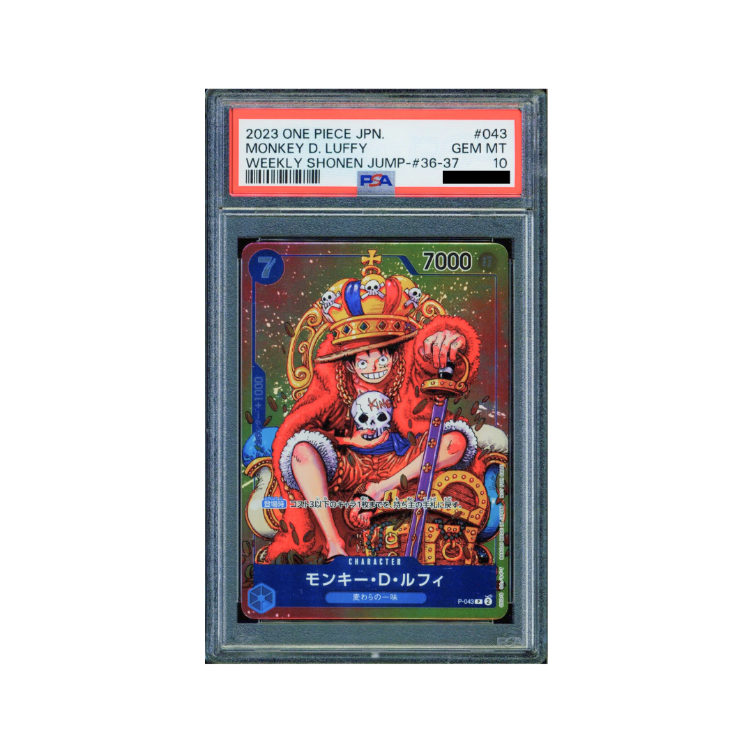 One Piece Monkey D. Luffy P-043 PSA10 [JAP] – Senpai Manga Shop