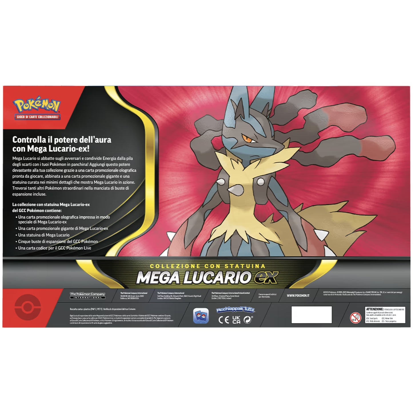 Pokémon TCG: Collezione con Statuina Mega Lucario Ex [ITA]