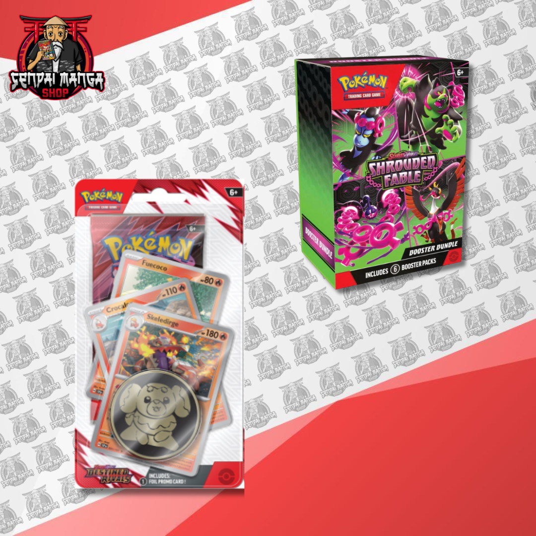 Pokemon Scarlatto&Violetto - Destined Rivals - Blister 3 Card e 1 Busta + Segreto Fiabesco Box 6 Buste [ENG]