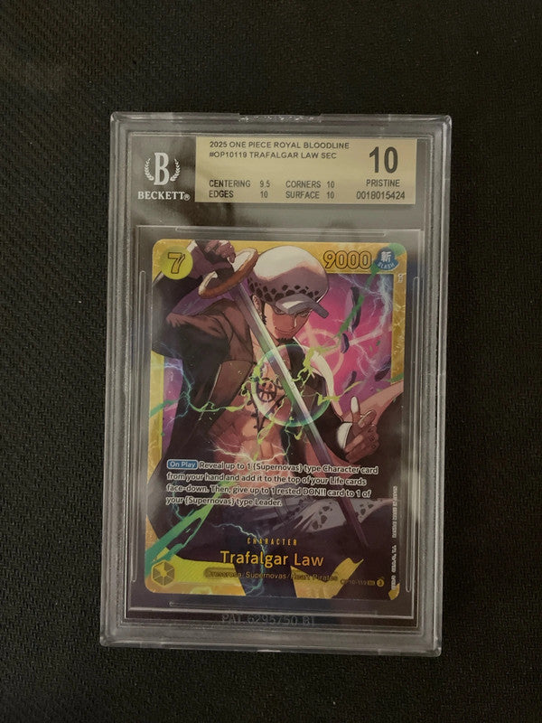 2025 One Piece Royal Bloodline - Trafalgar Law - OP10-119 SEC BGS 10 [ENG]