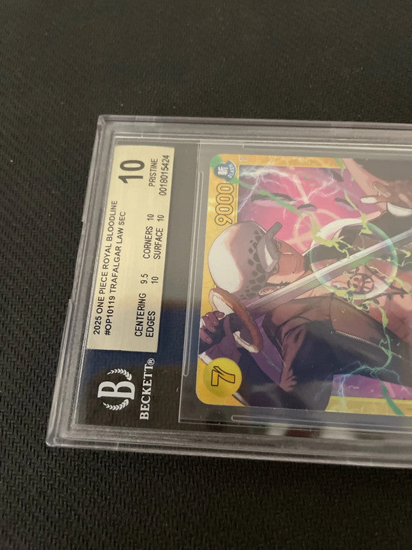 2025 One Piece Royal Bloodline - Trafalgar Law - OP10-119 SEC BGS 10 [ENG]