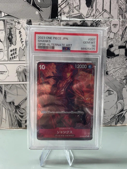 2023 ONE PIECE Shanks OP06-007 ALT ART PSA10 [JAP]