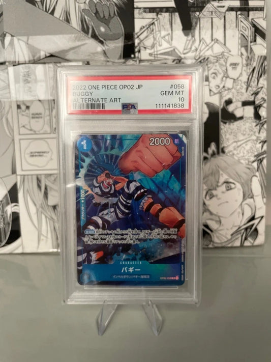 2022 ONE PIECE Buggy OP02-058 ALT ART PSA10 [JAP]