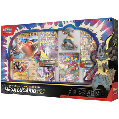 Pokémon TCG: Collezione con Statuina Mega Lucario Ex [ITA]