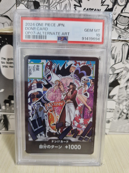 One Piece OP07 Don!! Card Alt Art PSA 10 JAP[PREORDER]