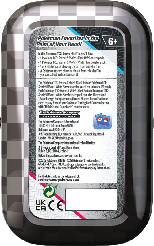 Pokemon Scarlet&Violet - Black Bolt & White Flare Unova Mini Tin (CASUALE) [ENG]