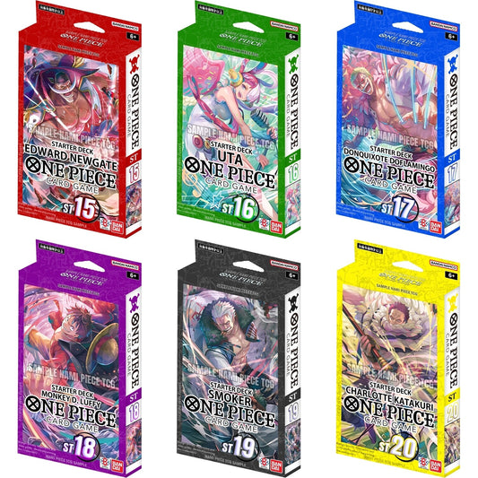 One Piece Card Game - ST15-16-17-18-19-20 - Starter Decks SET DA 6 (ENG)