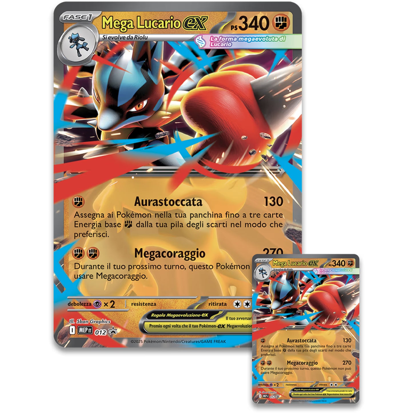 Pokémon TCG: Collezione con Statuina Mega Lucario Ex [ITA]