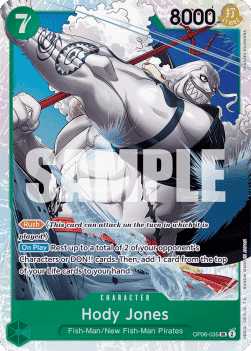One Piece The Card Game Hody Jones OP06-035 SR (JAP)