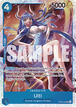 One Piece The Card Game Ulti OP05-043 SR (JAP)