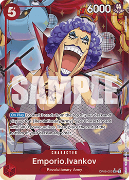One Piece The Card Game Emporio Ivankov OP06-003 ALT SEC (JAP)