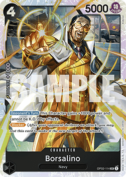 One Piece The Card Game Borsalino OP02-114 SR (JAP)