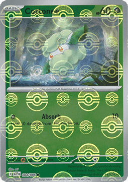 Pokémon Card Game Cottonee 004/086 Reverse Holo Pokeball White Flare  [JAP]