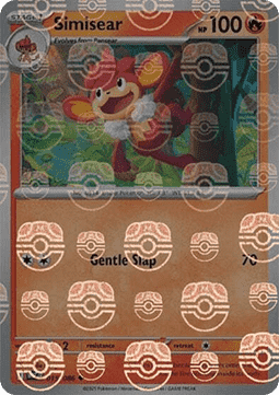 Pokémon Card Game Simisear 073/086 Reverse Holo Pokeball Black Bolt  [JAP]