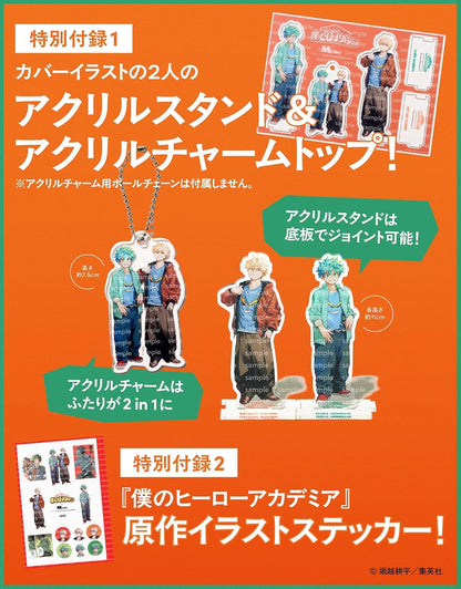 MEN'S NON-NO N. 8-9 Special Edition My Hero Academia Celebration + Acrilici [JAP]