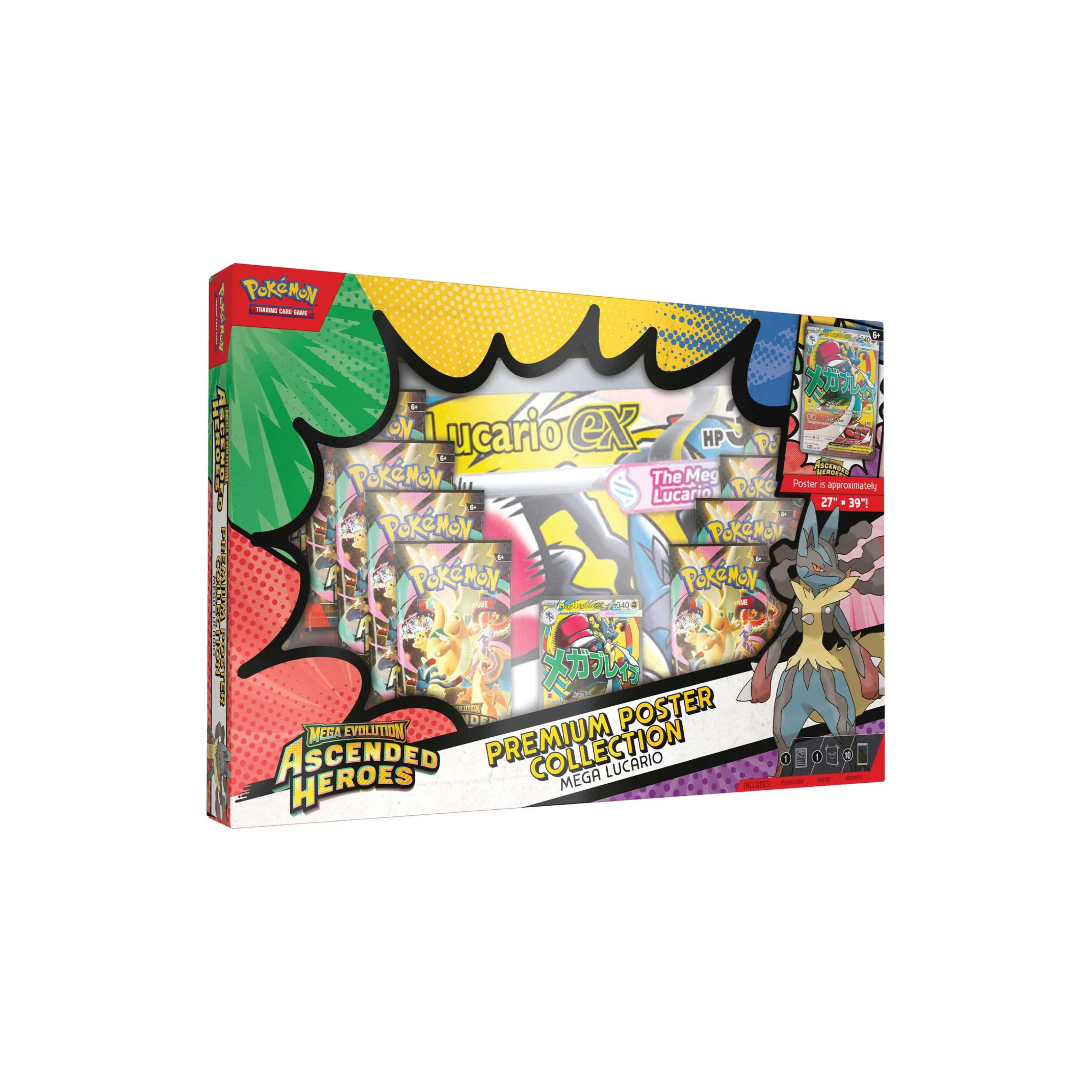 Pokémon TCG: Mega Evolution Ascended Heroes - Premium Poster Collection - Mega Lucario Ex [ENG][PREORDER]