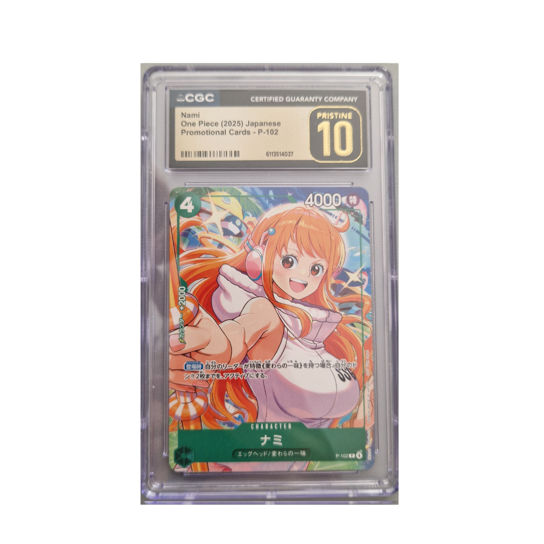 One Piece x McDonald Promotion Card Nami P-102 CGC PRISTINE 10 [JAP]