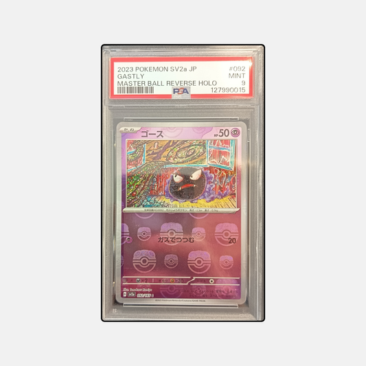 Pokémon Card Game Gastly sv2a 092/165 - 151 Reverse Holo Masterball R PSA9 [JAP]
