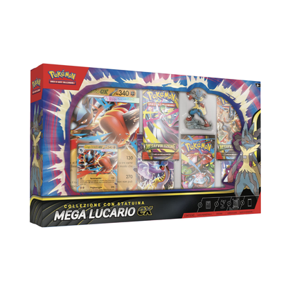 Pokémon TCG: Collezione con Statuina Mega Lucario Ex [ITA]