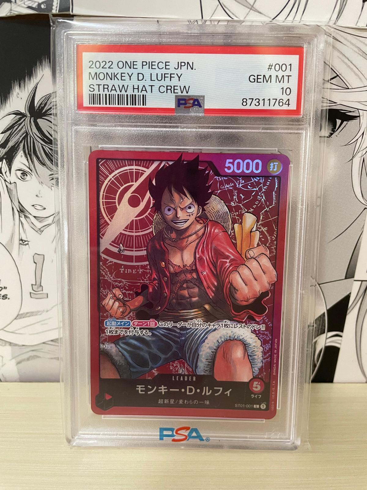 Monkey D. Luffy Straw Hat Crew ST01-001 PSA10  [JAP][PREORDER]