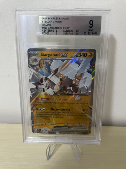Pokemon 2024 Scarlatto&Violetto Corona Astrale - Garganacl EX RR- SCR IT 089/142 BGS 9 [ITA]