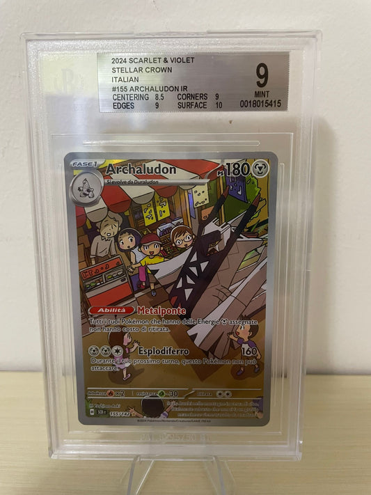 Pokemon 2024 Scarlatto&Violetto Corona Astrale - Archaludon IR - SCR IT 155/142 BGS 9 [ITA]
