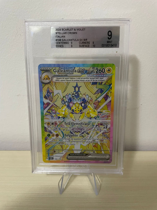 Pokemon 2024 Scarlatto&Violetto Corona Astrale - Galvantula Ex - SCR IT 168/142 BGS 9 [ITA]