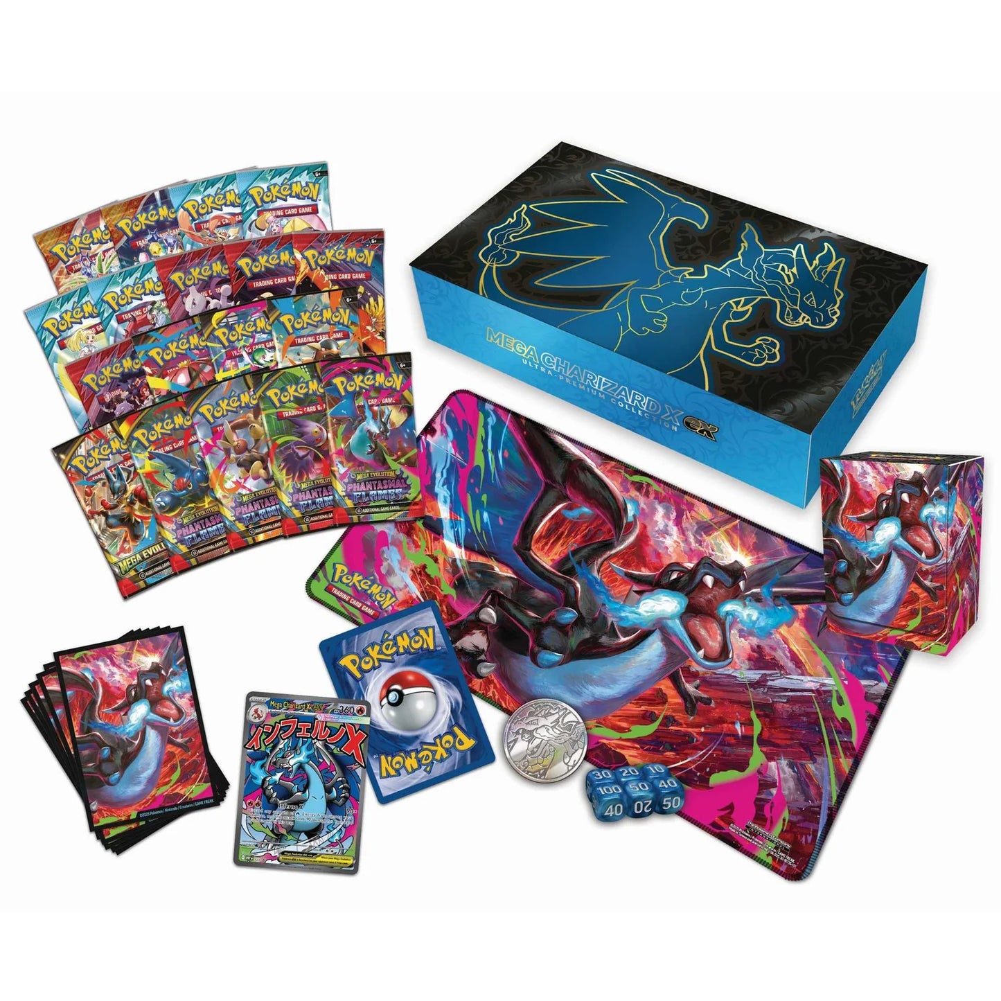 Pokémon TCG: Mega Charizard Ultra-Premium Collection + Premium Checklane CDU 3 PACKS [ENG][PREORDER]