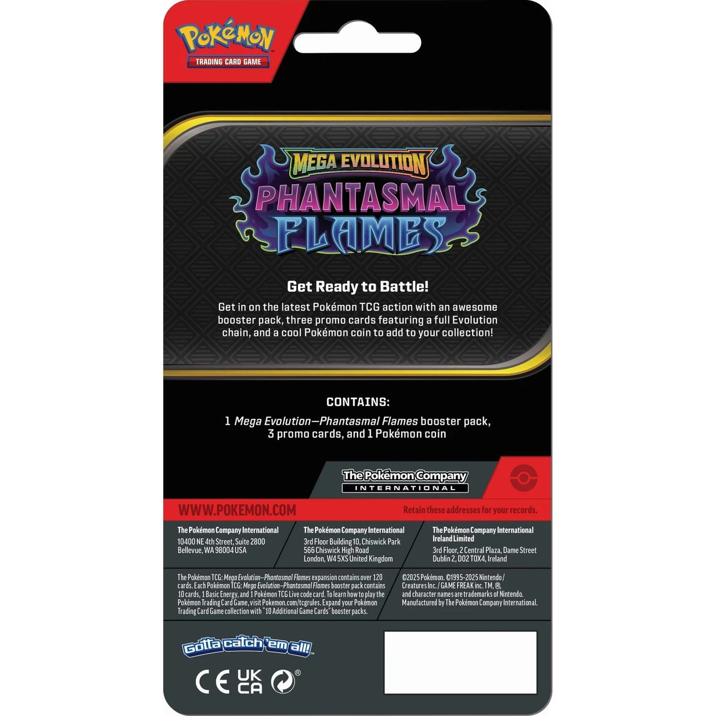 Pokémon TCG: Mega Evolution Phantasmal Flames - Elite Trainer Box ETB + Premium Checklane CDU 1 PACK [ENG][PREORDER]