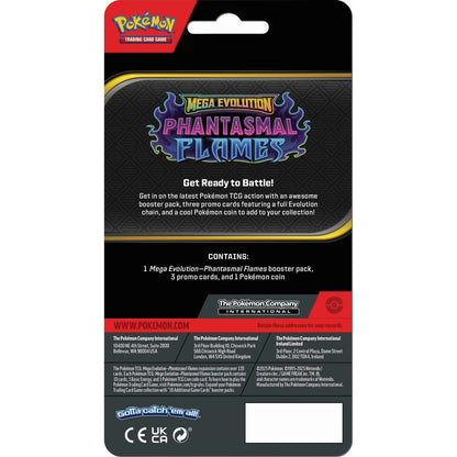 Pokémon TCG: Mega Evolution Phantasmal Flames - Elite Trainer Box ETB + Premium Checklane CDU 1 PACK [ENG][PREORDER]