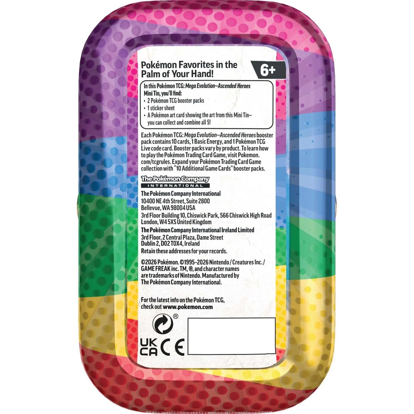 Pokémon TCG: Mega Evolution Ascended Heroes - Mini Tins [ENG][PREORDER]