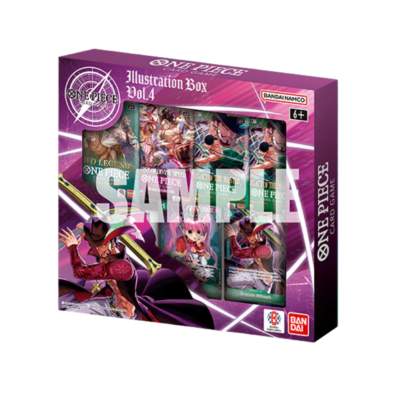 bandai one piece trading card game: illustration box volume 4 Game IB-04 Illustration Box | One Piece Card Game | ONEP-ILUS-BOX4-0008 and enhance your deck with unique illustration promo cards. One Piece Trading Card Game