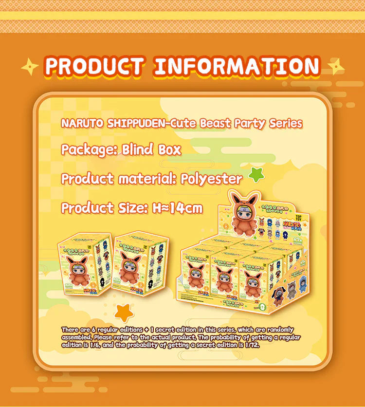 Naruto Shippuden Cute Beast Party Series Blind Box [PREORDER]