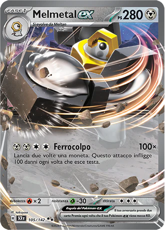 Pokemon 2024 Scarlatto&Violetto Corona Astrale - Melmetal -ex 105/142 [ITA]