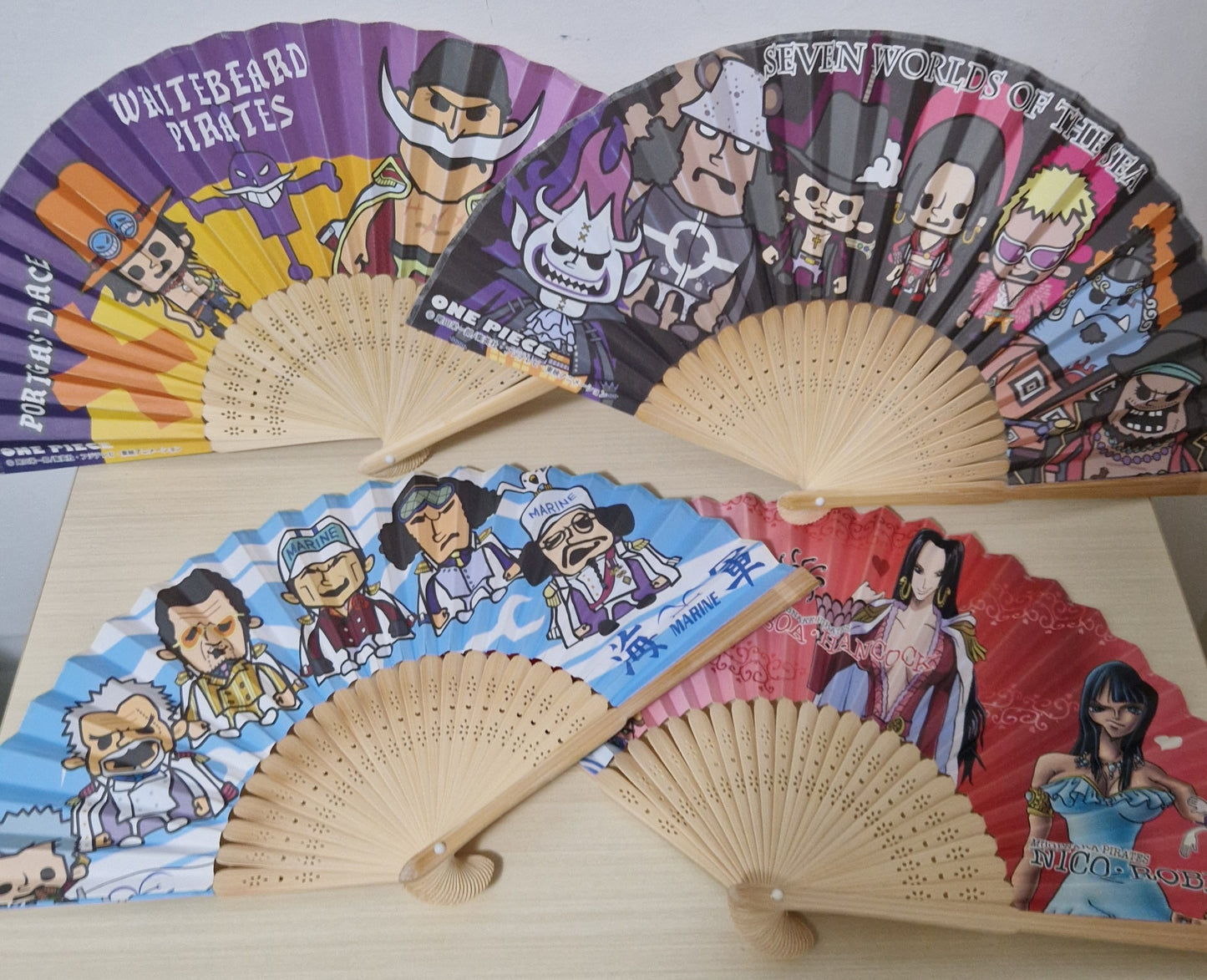 One Piece set da 4 Ventagli BANDAI [JAP]