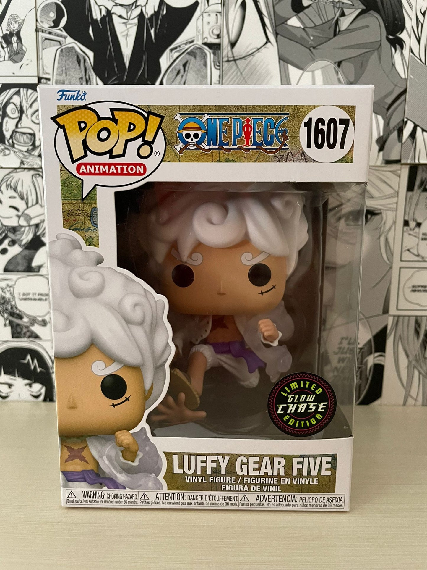 FUNKO POP One Piece Luffy Gear 5 w/chase Glow in The Dark 1607