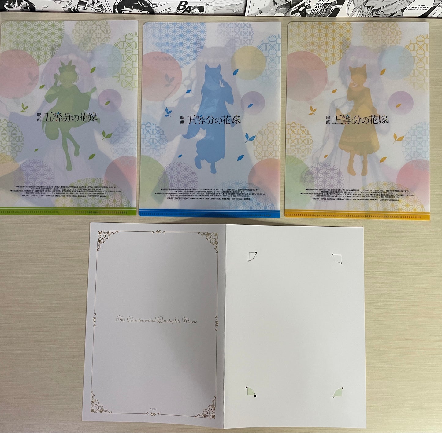 The Quintessential Quintuplets Clear File Triset + Bonus Movie[JAP]