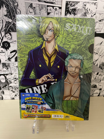 Ichiban Kuji One Piece Clear File "Sanji, Zoro, Nico Robin, Nami" [JAP]