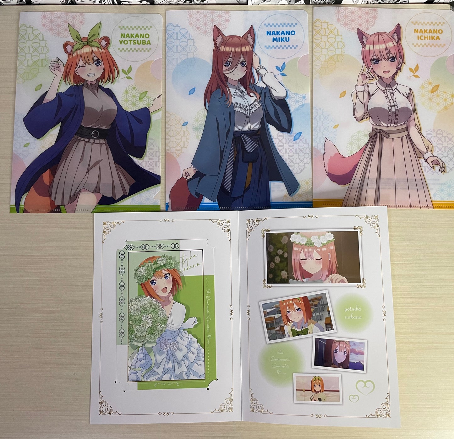 The Quintessential Quintuplets Clear File Triset + Bonus Movie[JAP]