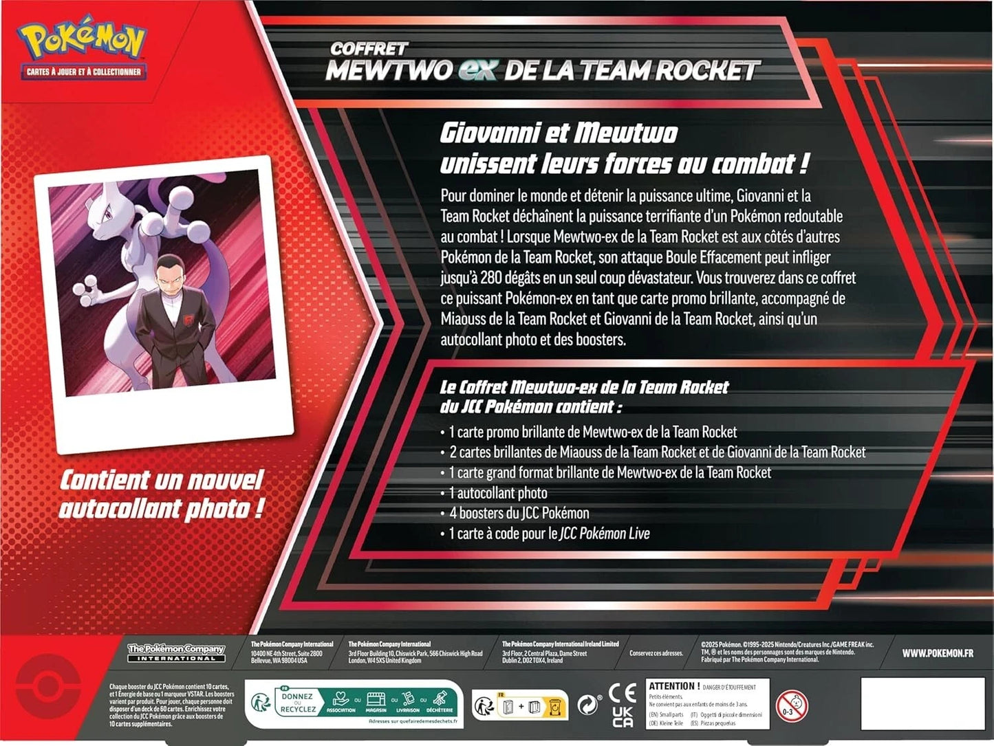 Pokemon Collezione Mewtwo-EX del Team Rocket [ITA]