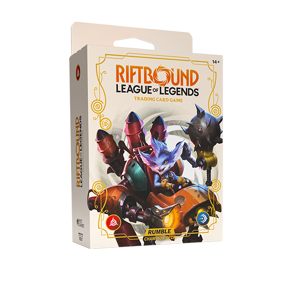 Riftbound: League of Legends Trading Card Game - Spiritforged Champion Deck - Rumble Display [PREORDER]